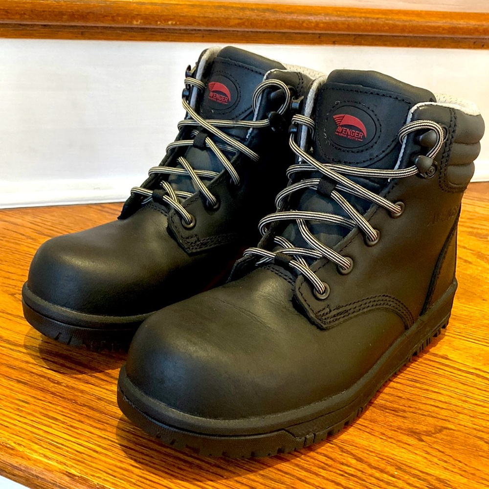 AVENGER Work Boots Reflex LIKE NEW CONDITION! Sz 7 Women’s M, With SAFETY TOECAP